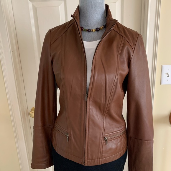 Genuine lamb leather Eddie Bauer jacket in great condition, soft to the … - Picture 2 of 11